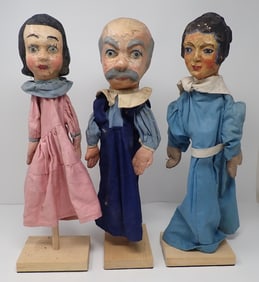 3 Paper Mache Puppets