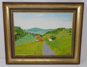 1974 Dorothy Loomis Oil on Board Painting