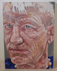 Dion Hitchings Oil on Canvas Portrait