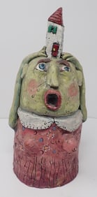 Kim Robertson Pottery Figure Signed