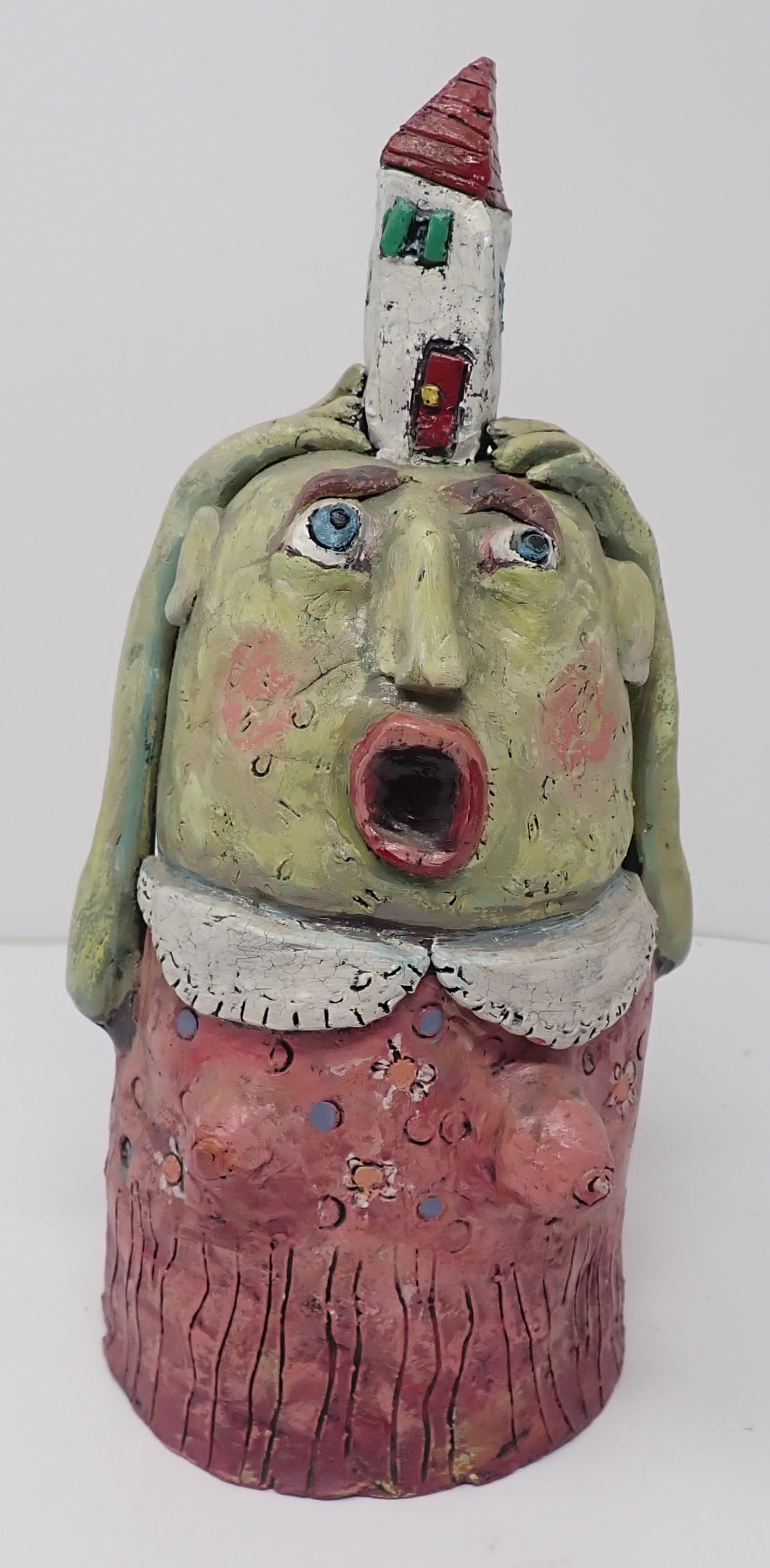 Kim Robertson Pottery Figure Signed (1 of 6)