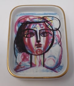 Marigold Picasso Tete De Femme Dish / Tray
