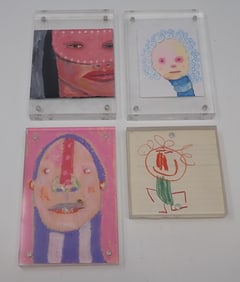 Watercolor Oil Paintings & Drawing incl Katie Wood