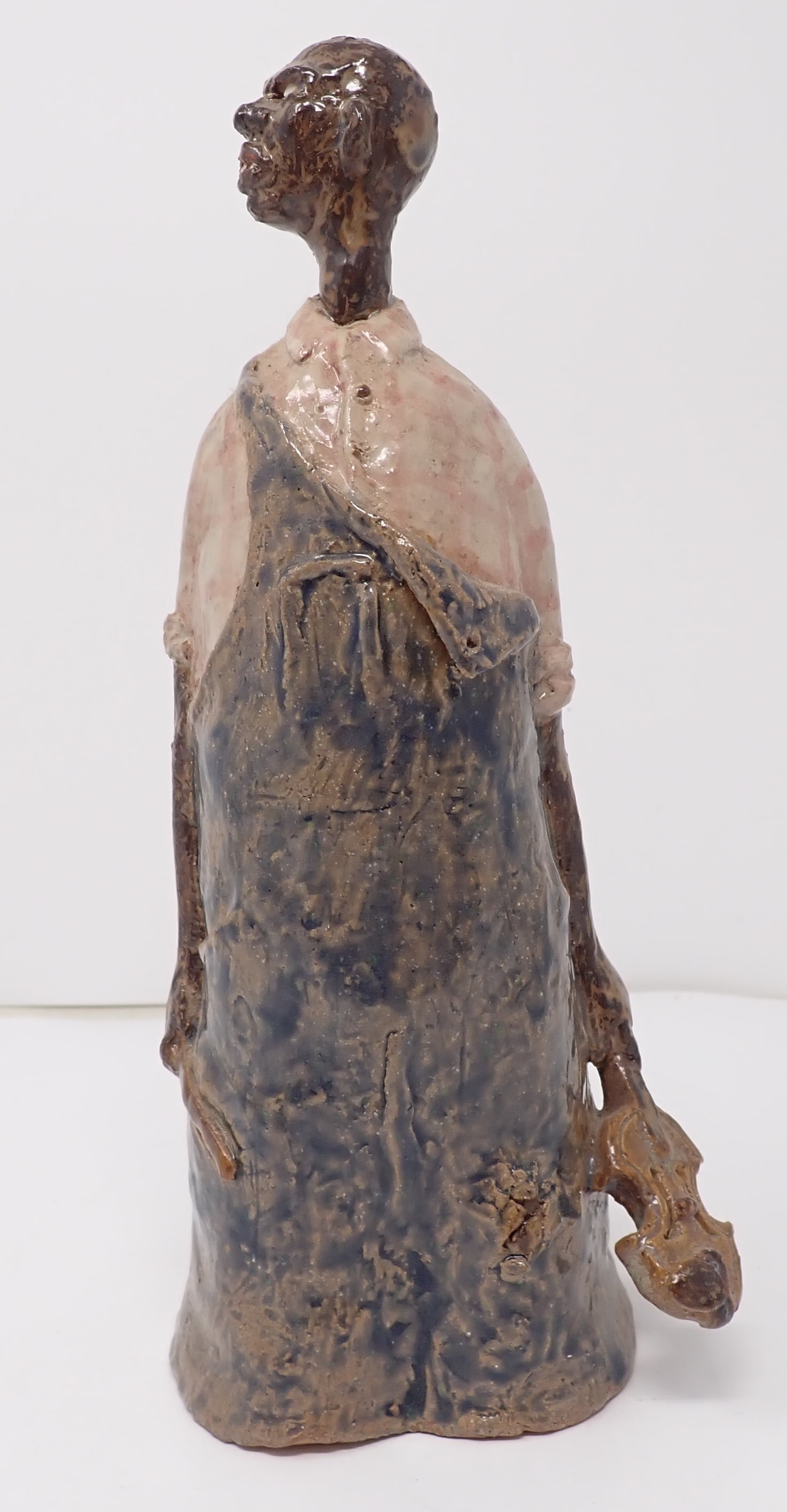 African American Violin Player Pottery Bank (1 of 6)