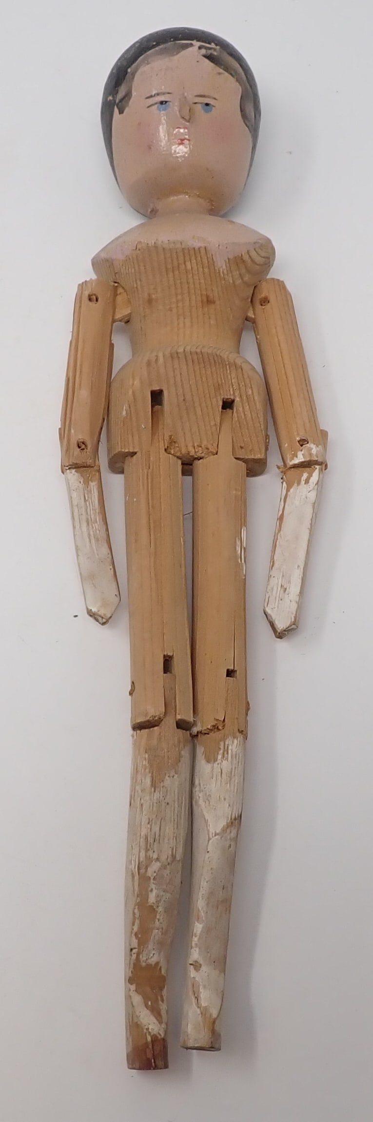 Grodnertal Peg Wooden Jointed Doll (1 of 3)