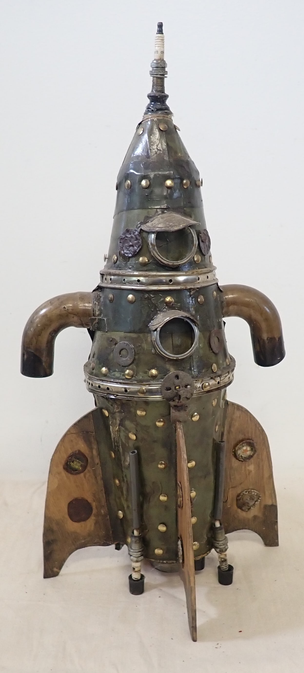 Chris Spollen Steampunk Rocket Ship Sculpture (1 of 12)