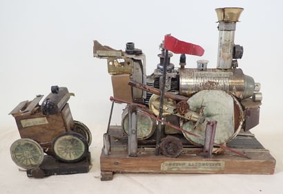 Steampunk Locomotive & Car