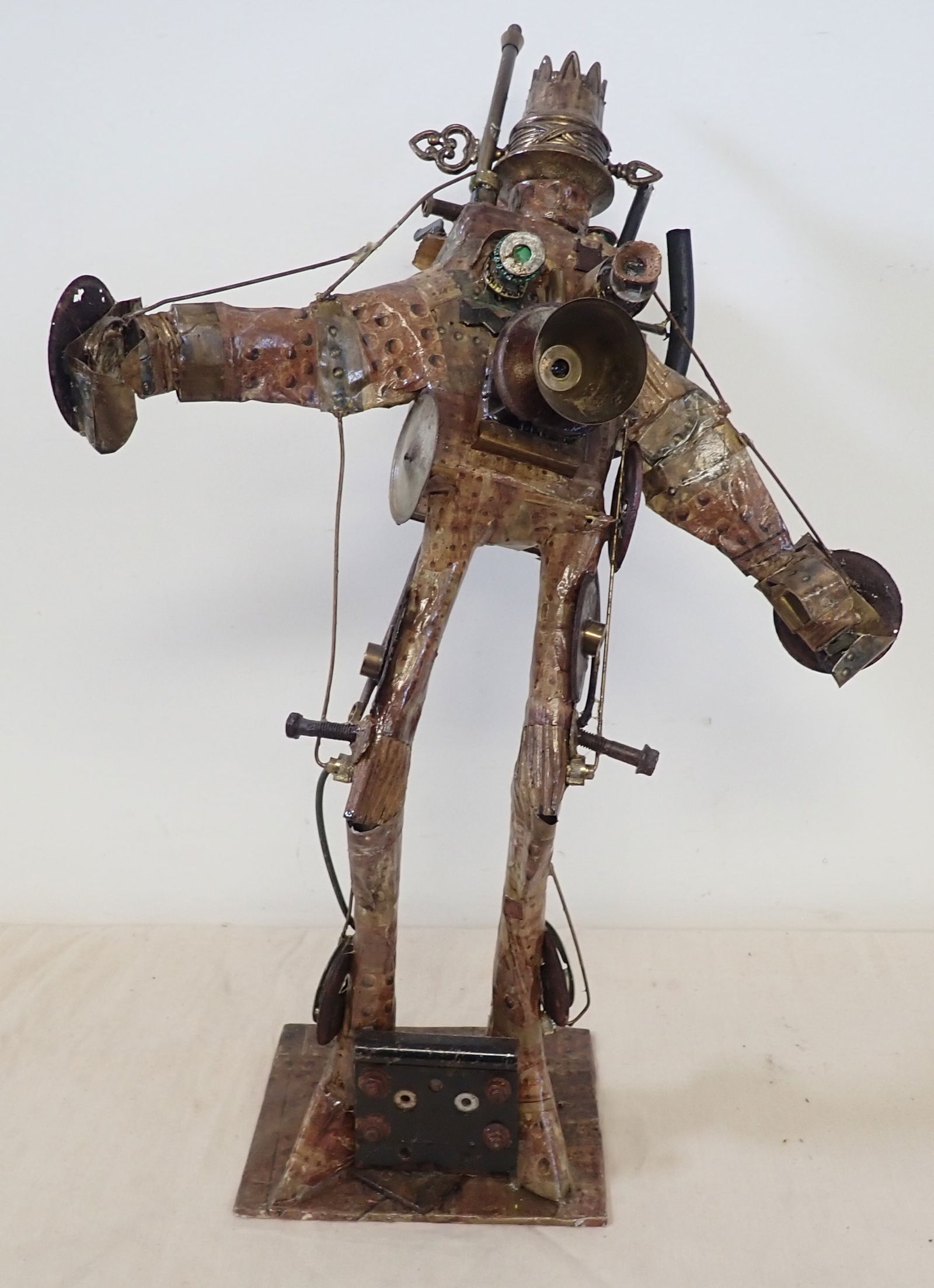Steam Bot Horn Blower Sculpture attr Chris Spollen (1 of 8)