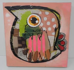 2015 Acrylic On Canvas Early Bird Painting