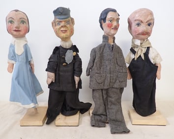 Paper Mache Puppets w/ Stands