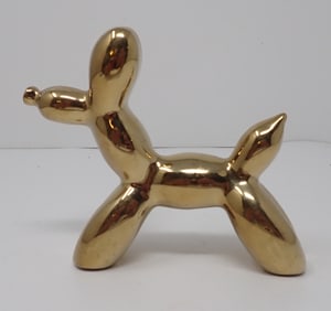 Dog in Gold Finish