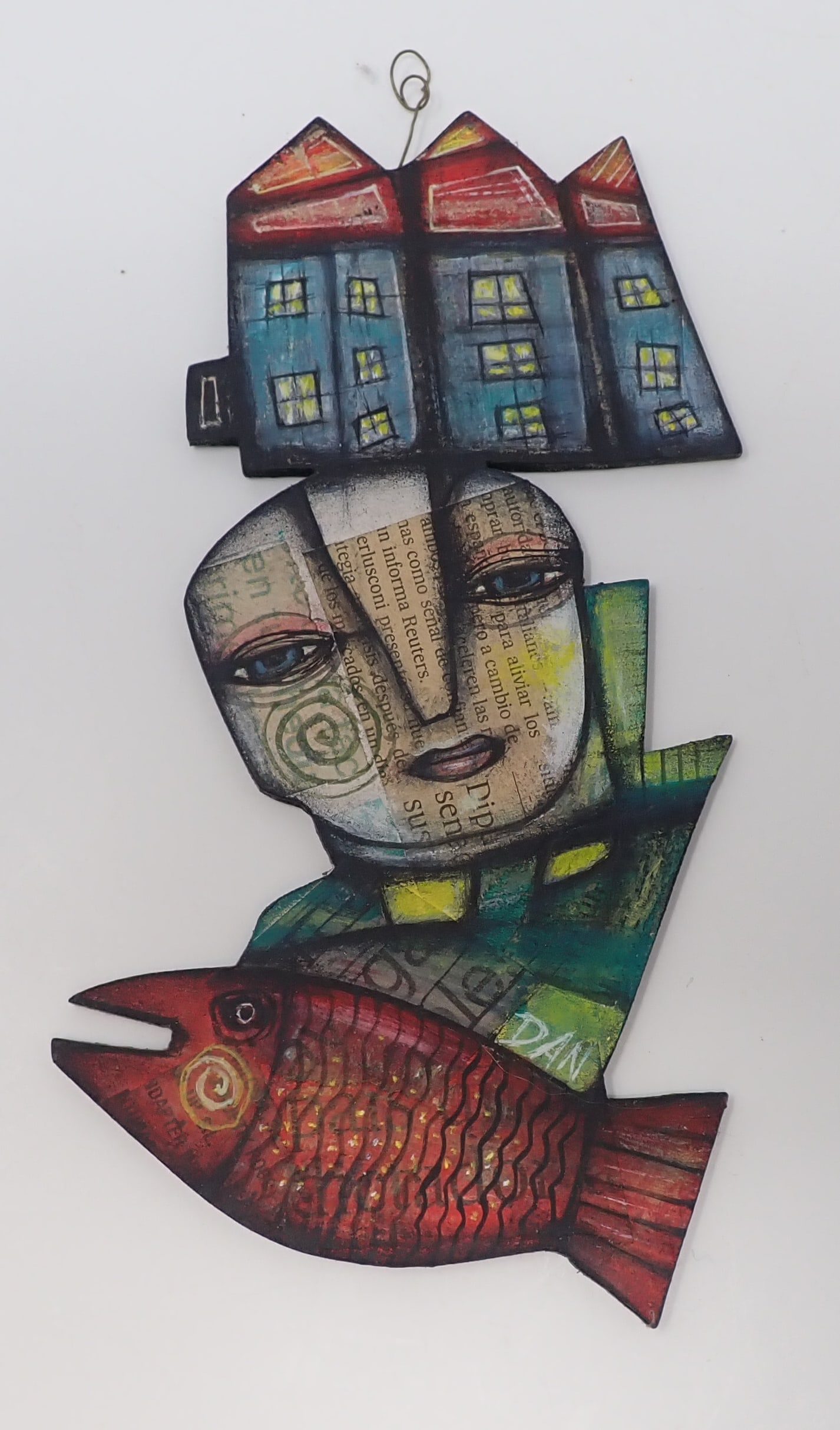 Dan Casado LeMourcy " The Fish " Collage (1 of 4)