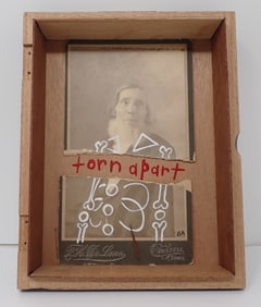 Cabinet Photo & Cigar Box Outsider Art