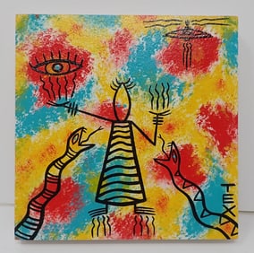 2023 Tex S. Crawford Outsider Art Painting