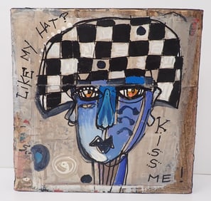 Signed Outsider Art Painting