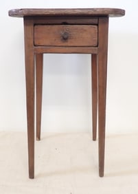 One Drawer Tapered Leg Candle Stand