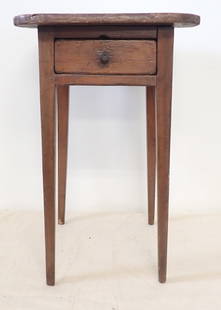 One Drawer Tapered Leg Candle Stand: Apprx 15" x 16 1/4" x 26 1/2" tall. No in house shipping !