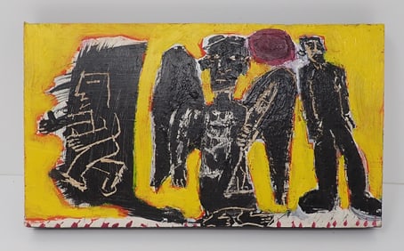 T-Marie Nolan Outsider Art Acrylic on Board