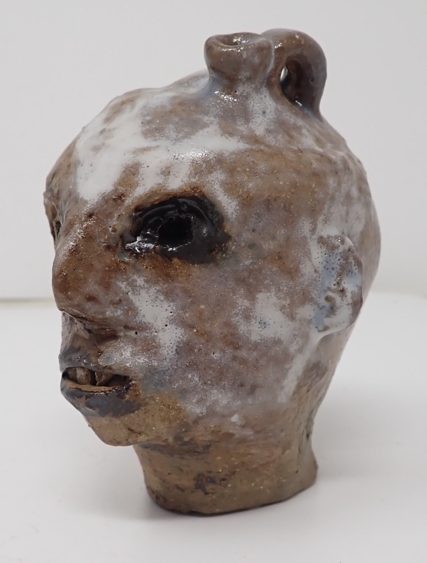 Pottery Face Vessel / Jug (1 of 3)