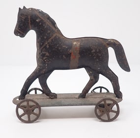 Tin Trotting Horse Pull Toy
