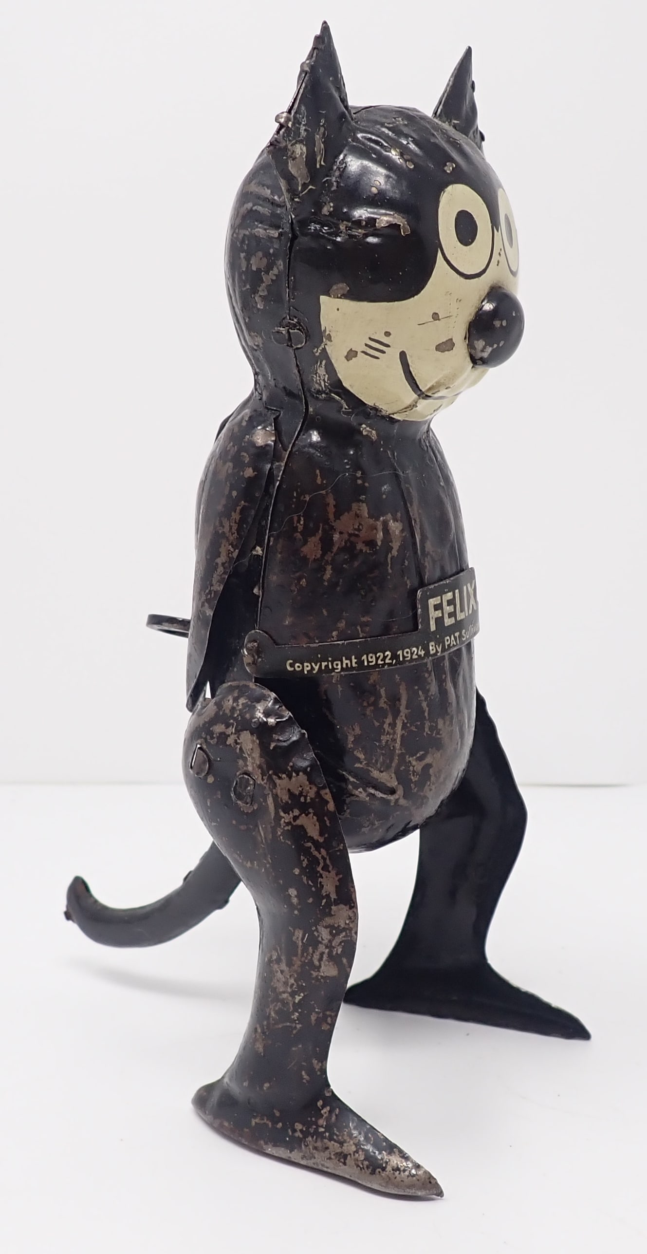 1924 Pat Sullivan Tin Wind Up Felix The Cat (1 of 7)