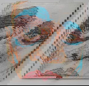 Dion Hitchings David Hoyle Outsider Art on Pizza Box
