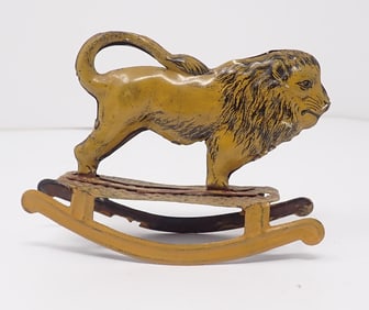 Tin Rocking Lion Penny Toy