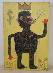 Billy Fred Hellams Outsider Art on Board