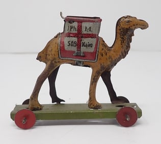 German Tin Litho Camel Penny Toy