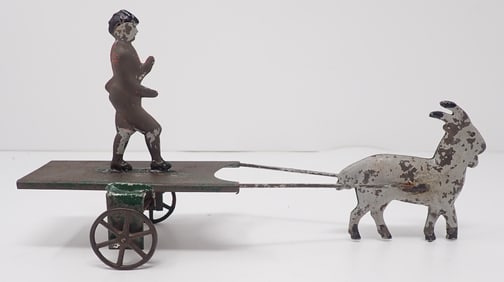 Althof Bergmann Tin Goat Cart Toy