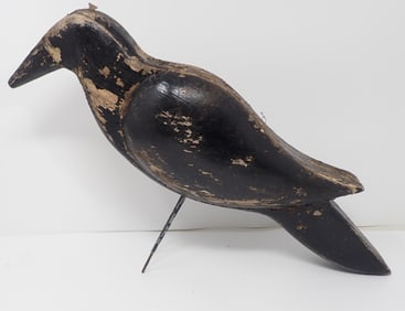 Wood Carved Crow