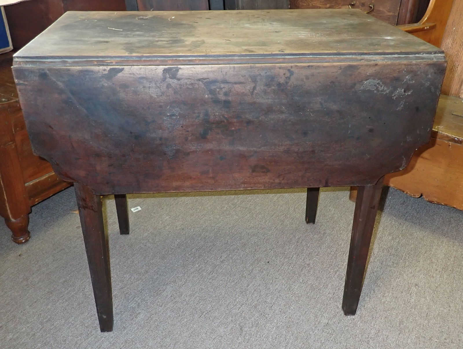 One Drawer Drop Leaf Table (1 of 5)