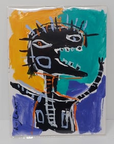 Signed Outsider Art on Board