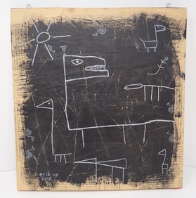 Erik Von Ploennies 2008 Mixed Media On Board