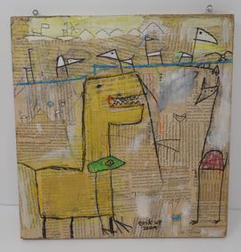 2009 Erik Von Ploennies Mixed Media Outsider Art