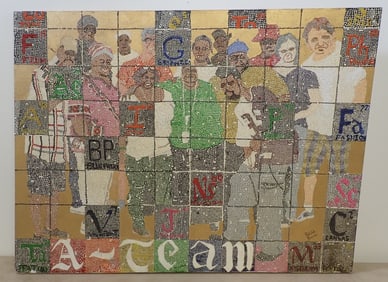 Patrick Bowen Mixed Media Art Collage