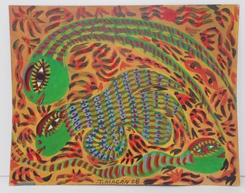 Jesus Magan Mena Folk Art Snakes