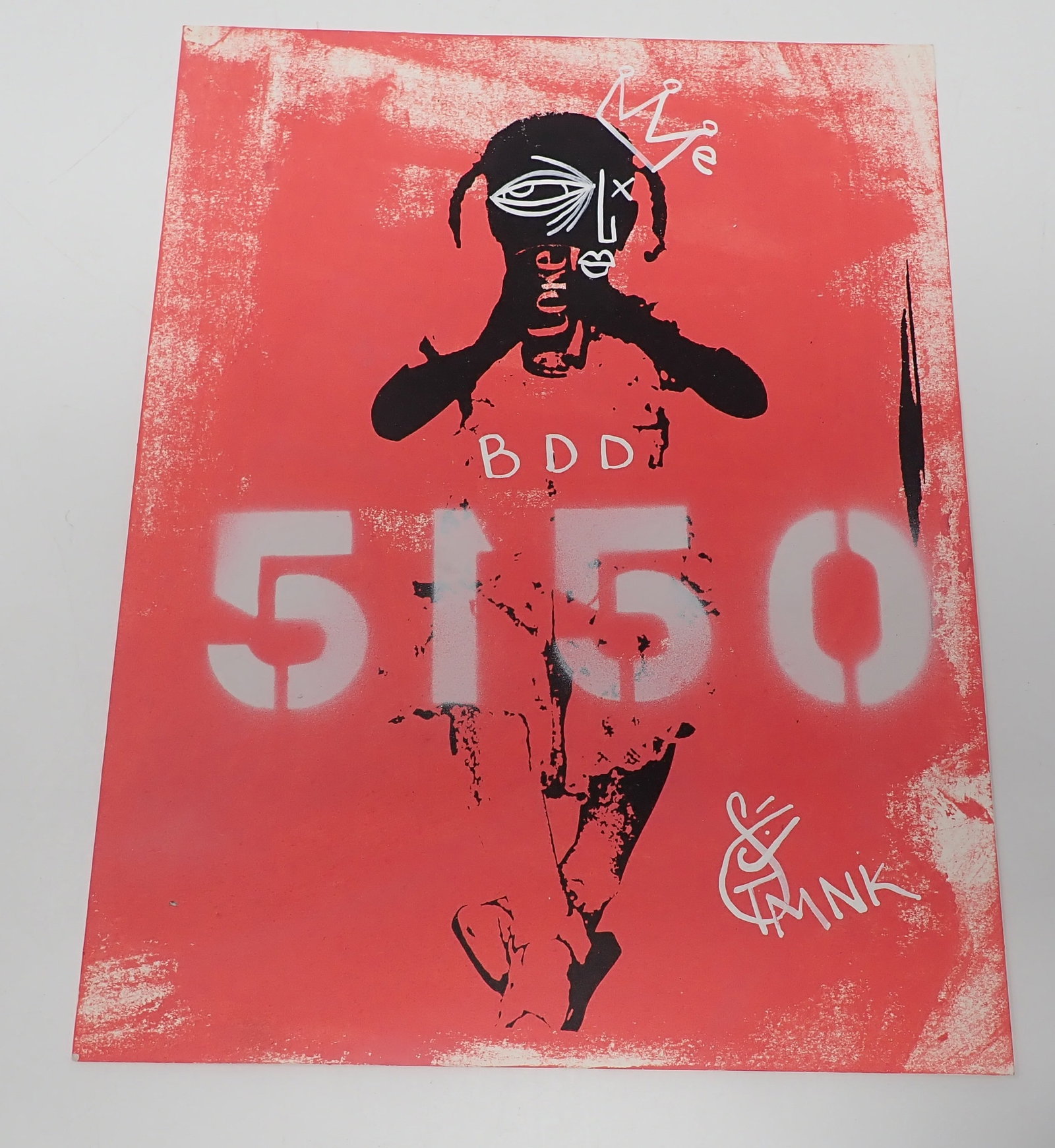 Scott Patterson TMNK Outsider Art: On poster paper. Approx 8 1/2" x 11". Shipping available