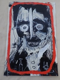 Matt Sesow Acrylic on Paper Outsider Art Painting