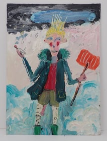Kim Robertson Dion Shoveling Snow Adult Acrylic