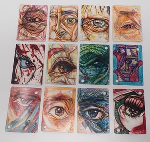Dion Hitchings Outsider Art on Playing Cards