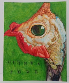 2014 Dion Hitchings Guinea Fowl Outsider Art