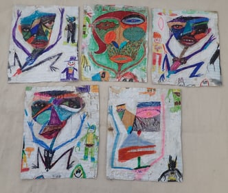 Dion Hitchings Mixed Media Outsider Art
