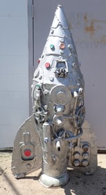 Outsider Art Spaceship Sculpture