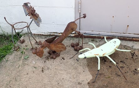 3 Iron Sculptures