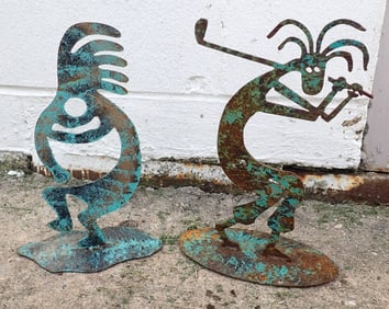 2 Iron Sculptures
