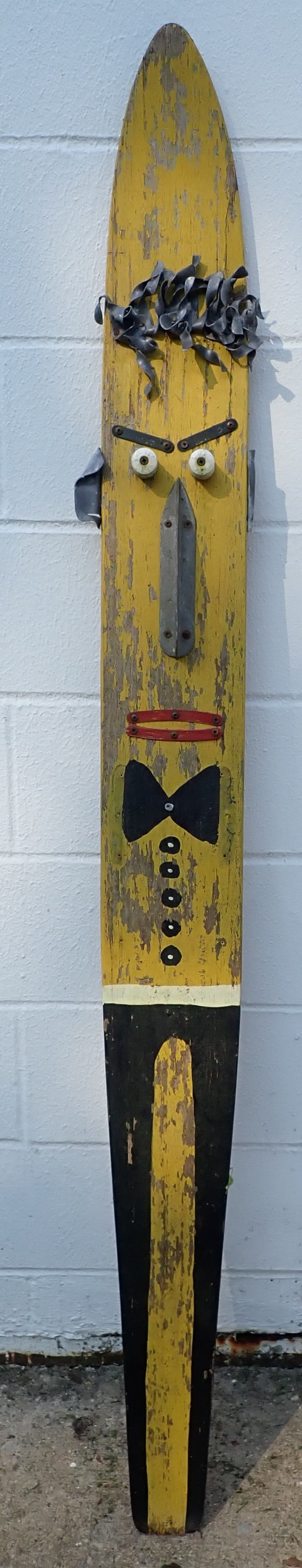 Outsider Art Water Ski: Apprx 6 1/2" x 68 1/2". No in house shipping !