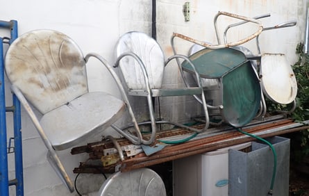 7 Metal Porch Chairs