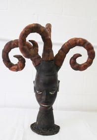 Nomibia African Headdress Tribal Art