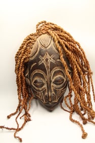 Chokwe Guro Wood Carved Mask